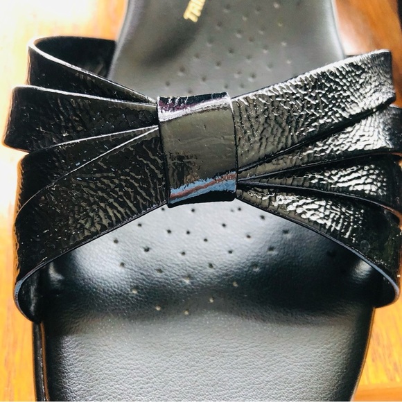 SAS 8 M Strappy Black Patent Leather Comfort Sandals NWOT - Picture 7 of 10